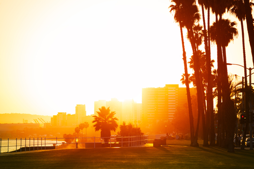 Sunset in Long Beach